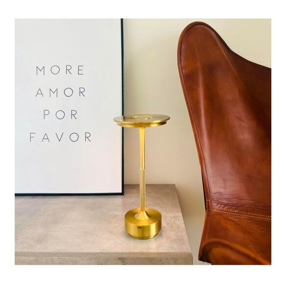 Bulbulay Elegant Rechargeable Dimmable Waterproof Metallic Touch LED Cordless Ta - Picture 2 of 7